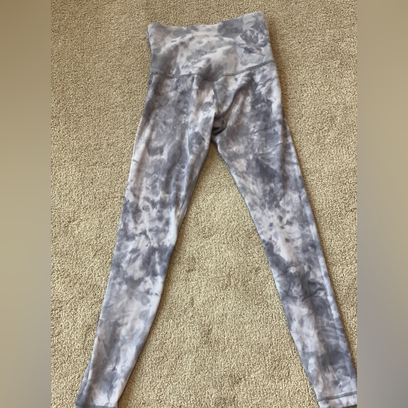 RARE Lululemon 28” HR Align Criss Cross Waist in Diamond Dye Stargaze Pitch Grey - Picture 7 of 9